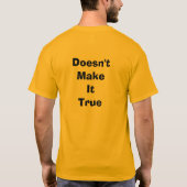 ちょうどそれにTシャツを信じるので Tシャツ (裏面)