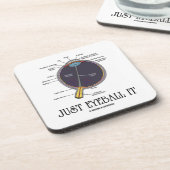 ちょうどそれをじろじろ見て下さい(人間の目の解剖学) コースター (左側)