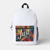 ちょうどそれをする プリントバックパック (正面)