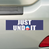 ちょうどそれを取消して下さい バンパーステッカー (車上)