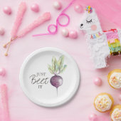 ちょうどそれを見る |野菜の水彩 ペーパープレート (パーティー)