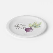 ちょうどそれを見る |野菜の水彩 ペーパープレート (アングル)