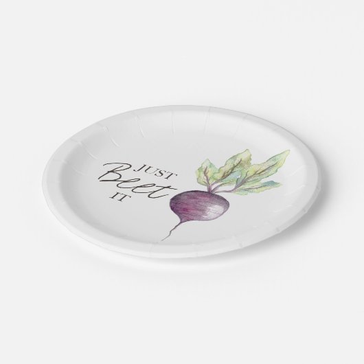 ちょうどそれを見る |野菜の水彩 ペーパープレート (アングル)