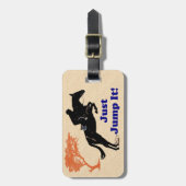 ちょうどそれを跳んで下さい! 馬 ラゲッジタグ (正面縦)