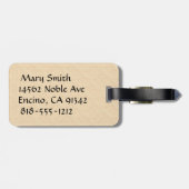 ちょうどそれを跳んで下さい! 馬 ラゲッジタグ (裏面横)