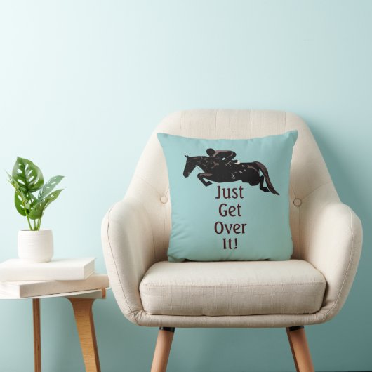 ちょうどそれを馬のジャンパーの枕を乗り越えて下さい クッション (椅子)