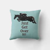 ちょうどそれを馬のジャンパーの枕を乗り越えて下さい クッション (裏面)