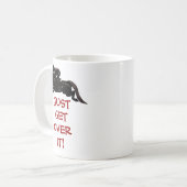 ちょうどそれを馬の跳躍を乗り越えて下さい コーヒーマグカップ (正面左)