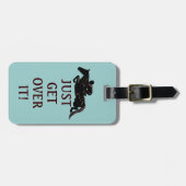 ちょうどそれを馬の跳躍を乗り越えて下さい ラゲッジタグ (正面横)