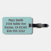 ちょうどそれを馬の跳躍を乗り越えて下さい ラゲッジタグ (裏面横)