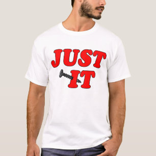 ちょうどそれを"ねじで締めて下さい" Tシャツ