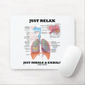ちょうどちょうど吸い込み、吐き出しますリラックスして下さい(呼吸) マウスパッド (マウス)