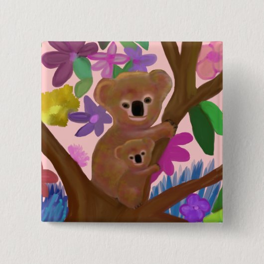 ちょうどつるします 缶バッジ (正面)