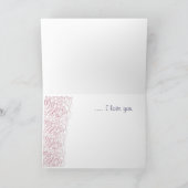 ちょうどので…. 私は愛します カード (内部)