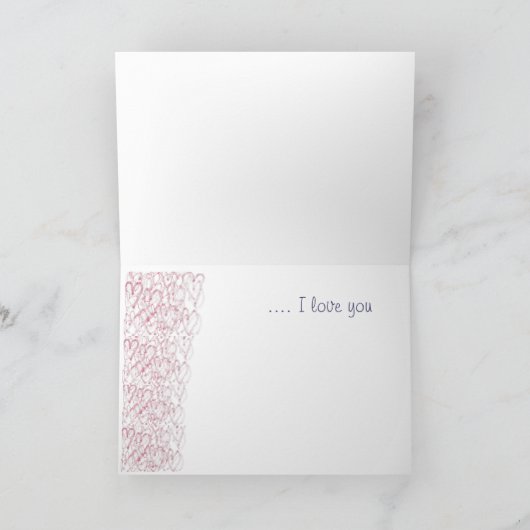 ちょうどので…. 私は愛します カード (内部)