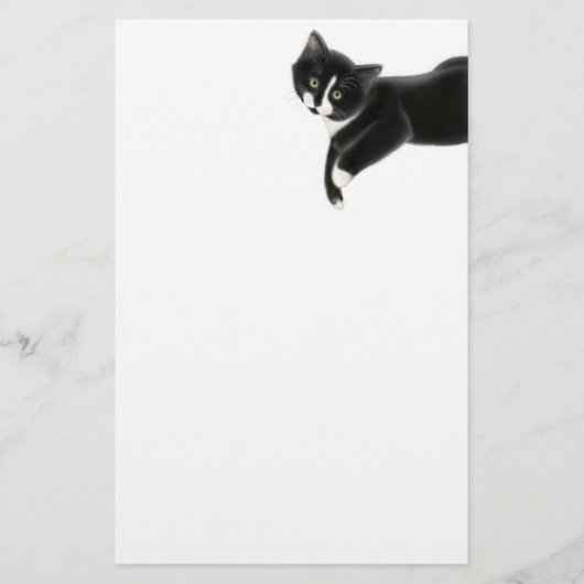 ちょうどぶら下がったな猫の文房具 便箋 (正面)