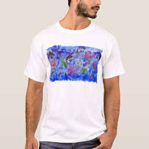 ちょうどイルカの砂糖のペンキの押すこと Tシャツ