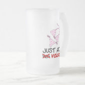 ちょうどウォッカを加えて下さい フロストグラスビールジョッキ (正面右)