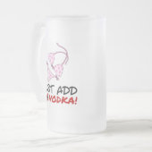 ちょうどウォッカを加えて下さい フロストグラスビールジョッキ (正面左)