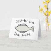 ちょうどオヒョウのために カード (黄色い花)