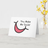 ちょうどカード-ので私を微笑させます カード (黄色い花)