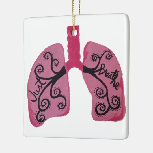 ちょうどクリスマスのオーナメントを呼吸して下さい セラミックオーナメント (左)