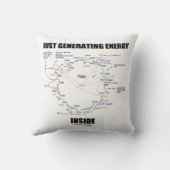 ちょうどクレブスサイクルユーモアの中でエネルギーを生成 クッション (裏面)