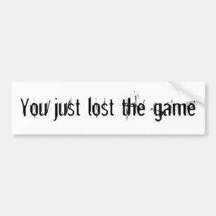 ちょうどゲームのステッカーを失った バンパーステッカー