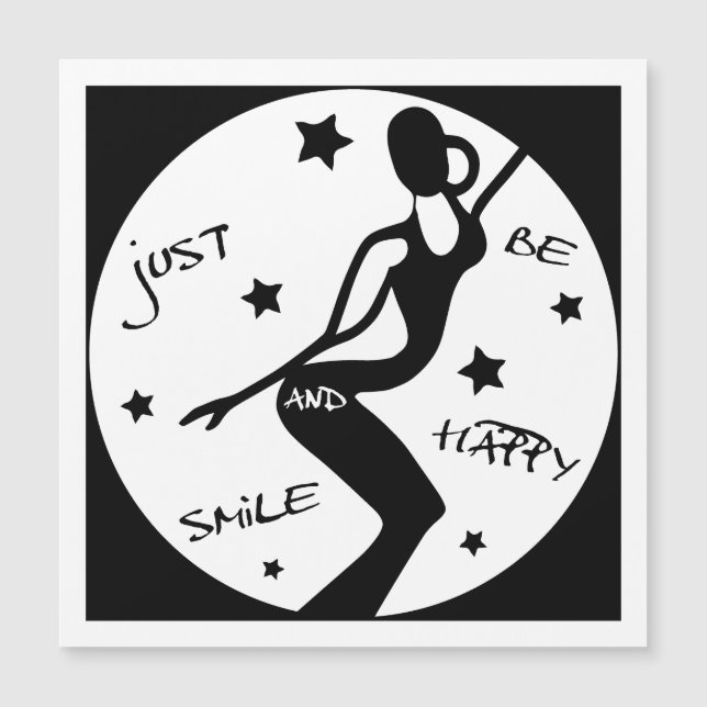 ちょうどスマイルと幸せになれおもしろいば、スティック女性 (正面)