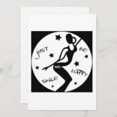 ちょうどスマイルと幸せになれおもしろいば、スティック女性 シーズンカード (正面/裏面)