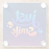 ちょうどスマイル ガラスコースター (裏面)