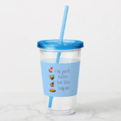 ちょうどタパスを取りに来たおもしろい アクリルタンブラー (裏面)