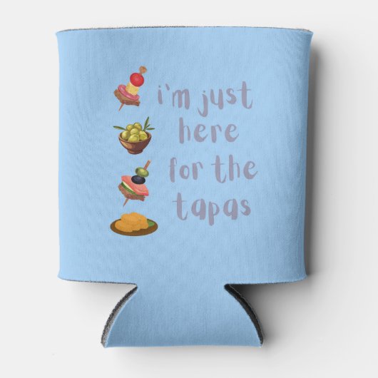 ちょうどタパスを取りに来たおもしろい 缶クーラー (正面)