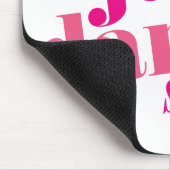 ちょうどダンス-ピンク マウスパッド (コーナー)