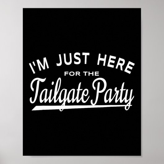 ちょうどテールゲートのパーティー- Football Ta ポスター (正面)