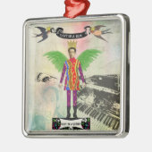 ちょうどドラッグがあります女王のオーナメントがあないで下さい メタルオーナメント (左)