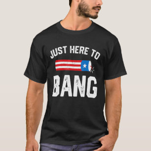 ちょうどバンアメリカン国旗7月の火の第4日 Tシャツ