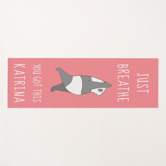 ちょうどパンダヨガマットを吸う ヨガマット (正面(横))