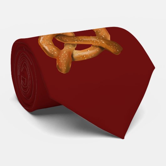 ちょうどプレッツェルのタイ ネクタイ (ロール)