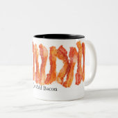 ちょうどベーコンを加えて下さい ツートーンマグカップ (正面右)