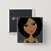 ちょうどボタンを呼吸して下さい 缶バッジ (正面&裏面)