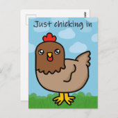 ちょうどポストクロッシングでチクチク ポストカード (正面/裏面)