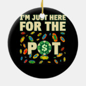 ちょうどポットトランプのポーカーラバーカードカジノ遊 セラミックオーナメント (裏面)