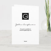 ちょうどメッセージカードか黄色いConeflowers カード (裏面)