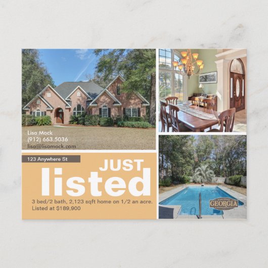 ちょうどリストされた大きい写真 案内ポストカード (正面)