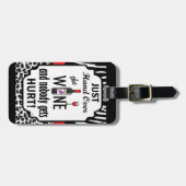 ちょうどワインを引き渡して下さい ラゲッジタグ (正面横)