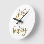 ちょうど今日の回復引用文のオウムNAのスローガンのギフトのために ラウンド壁時計 (傾斜)