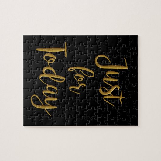 ちょうど今日の金ゴールドの引用文のオウムNA 12のステップ回復のために ジグソーパズル (横)