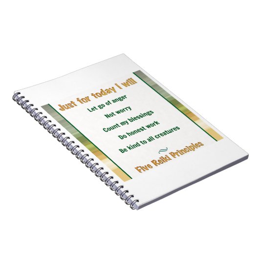 ちょうど今日の霊気の主義のために ノートブック (右側)