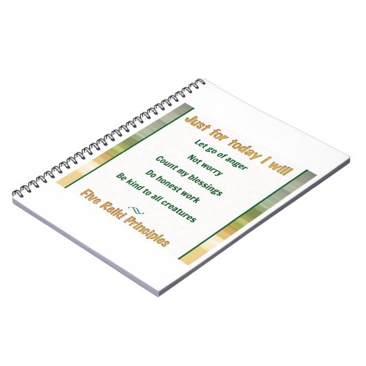 ちょうど今日の霊気の主義のために ノートブック (左側)